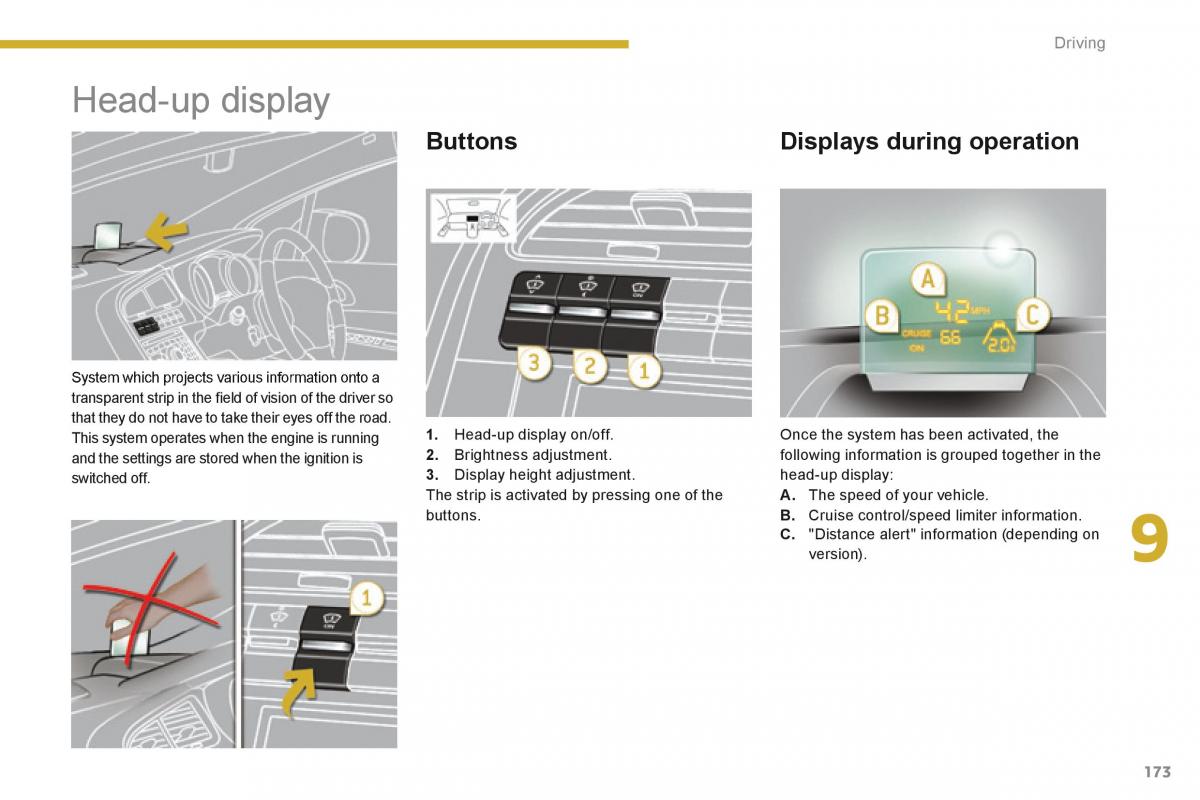 Peugeot 5008 owners manual / page 175