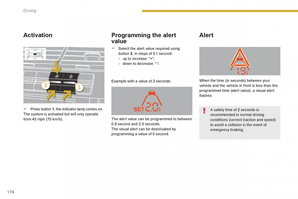 Peugeot 5008 owners manual / page 178