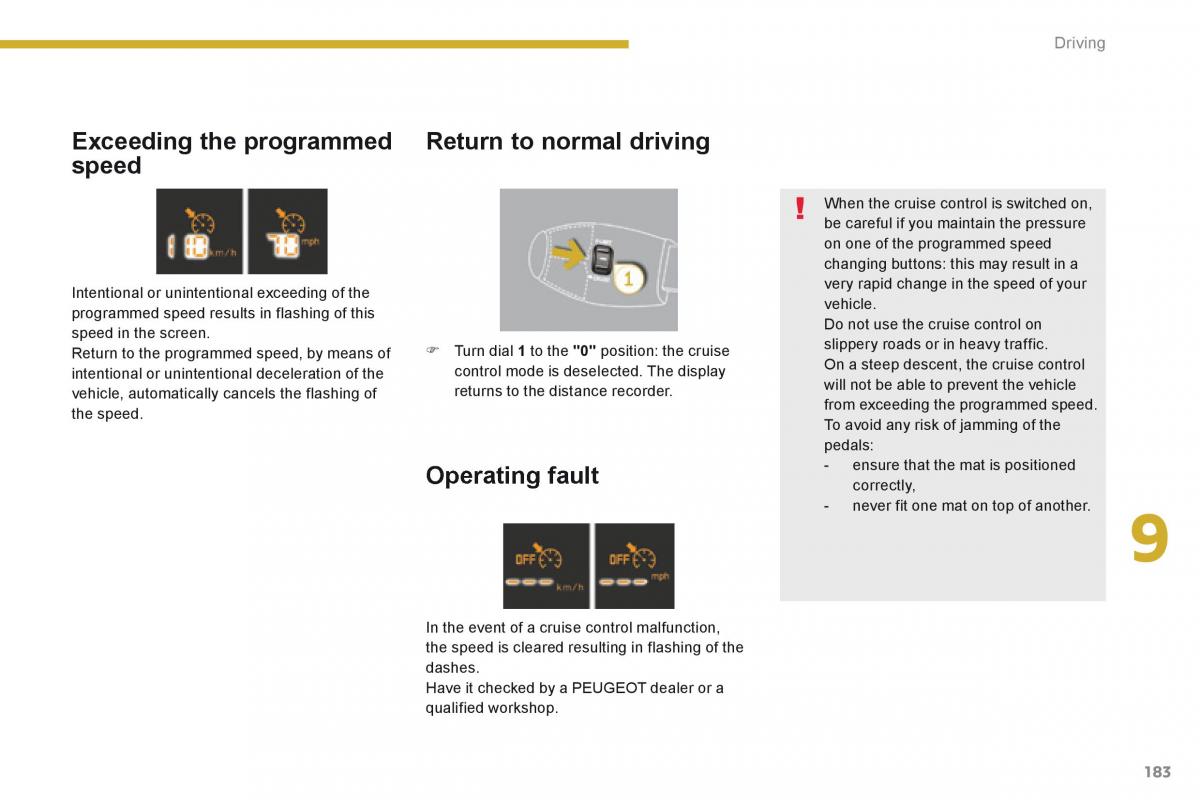 Peugeot 5008 owners manual / page 185