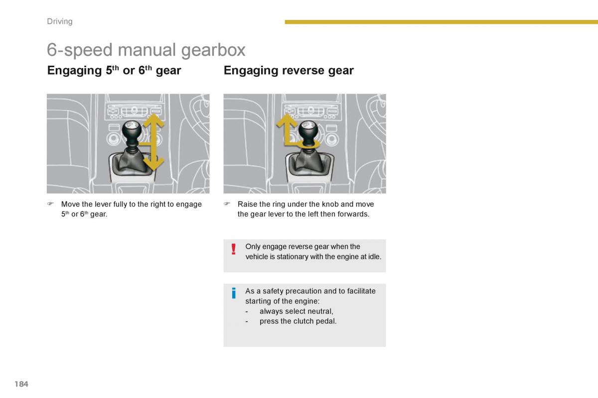 Peugeot 5008 owners manual / page 186