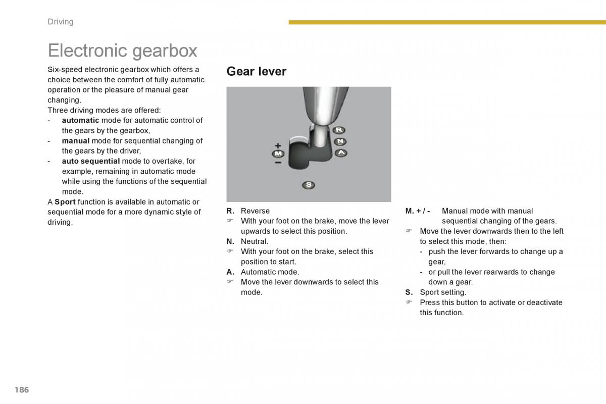 Peugeot 5008 owners manual / page 188