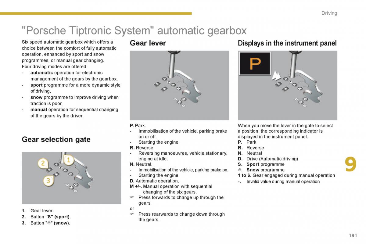 Peugeot 5008 owners manual / page 193