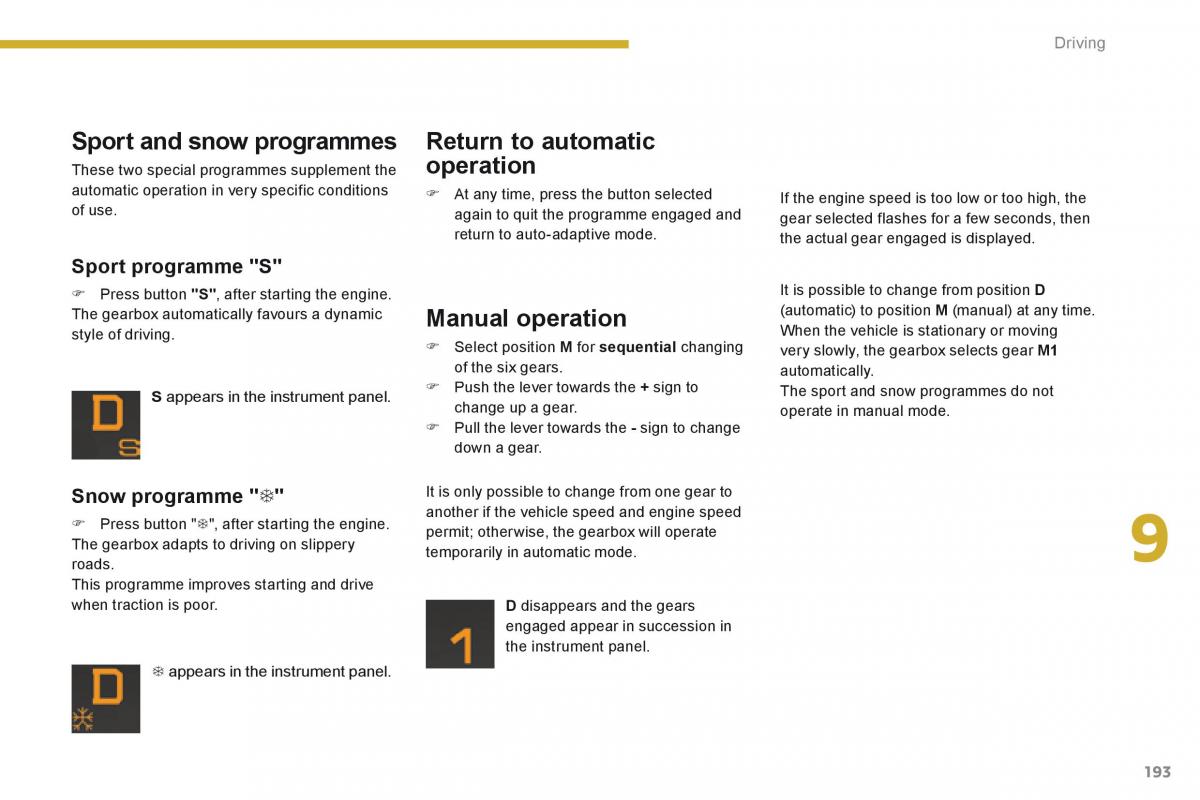 Peugeot 5008 owners manual / page 195