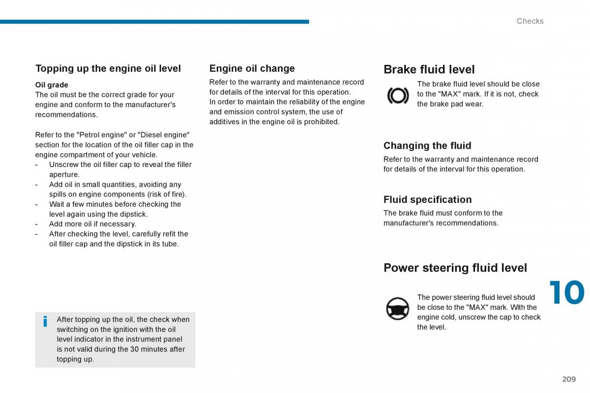 Peugeot 5008 owners manual / page 211