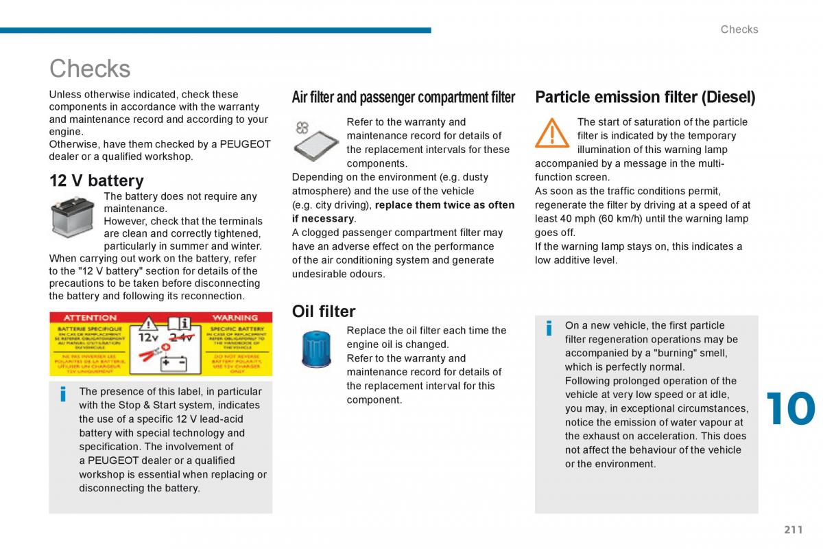 Peugeot 5008 owners manual / page 213