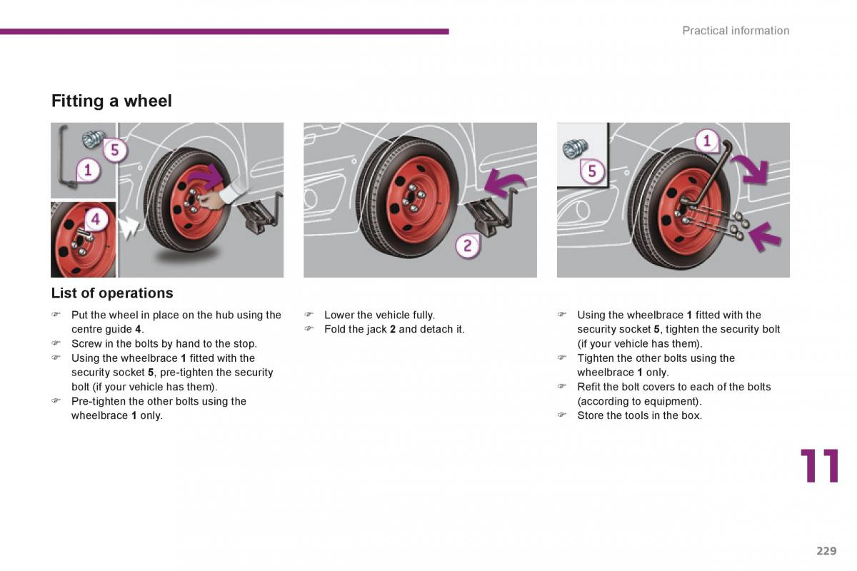 Peugeot 5008 owners manual / page 231