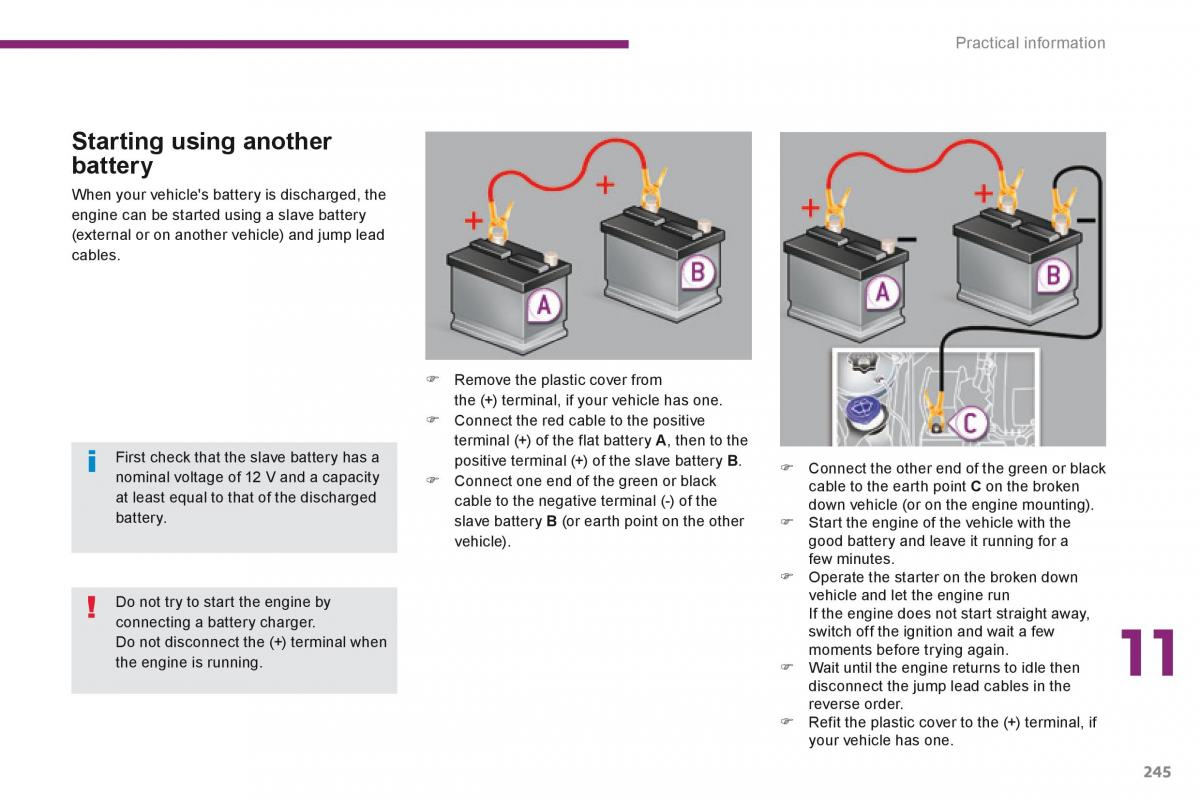 Peugeot 5008 owners manual / page 247