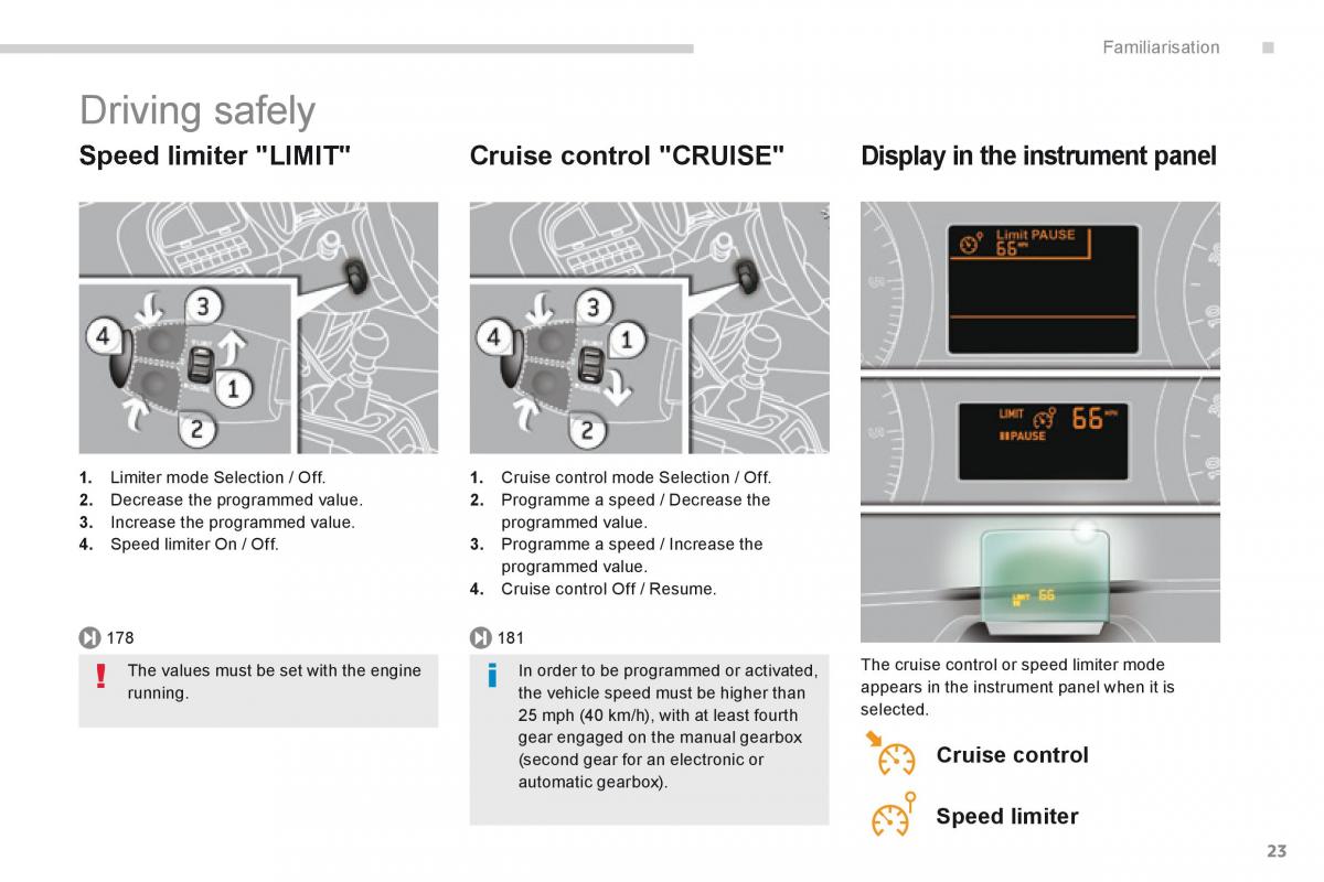 Peugeot 5008 owners manual / page 25