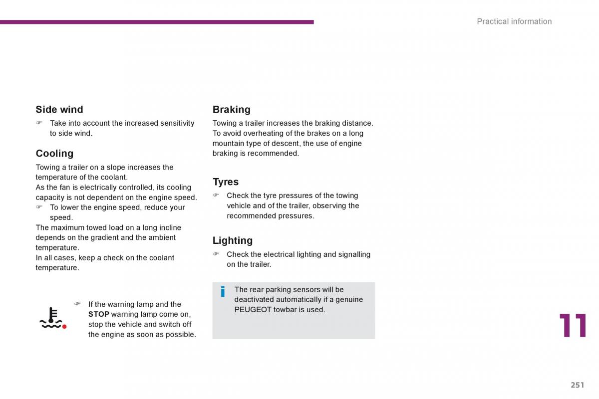 Peugeot 5008 owners manual / page 253