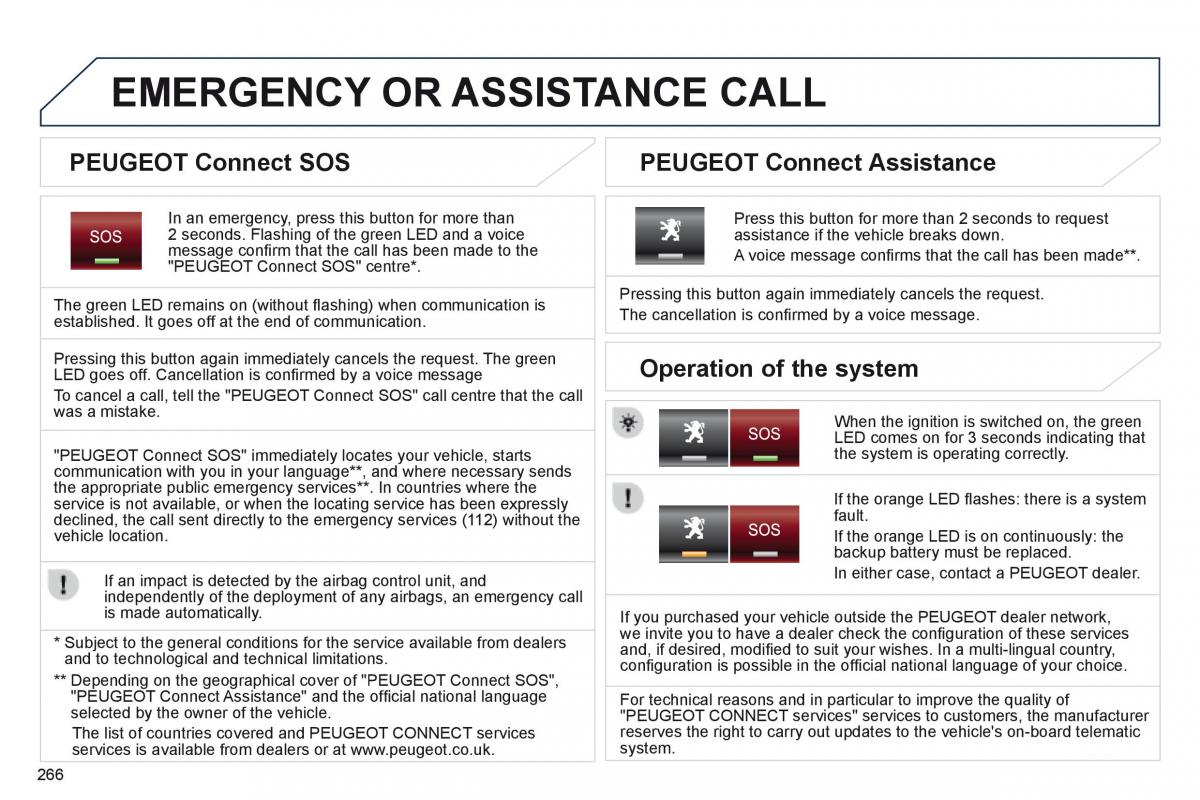 Peugeot 5008 owners manual / page 268