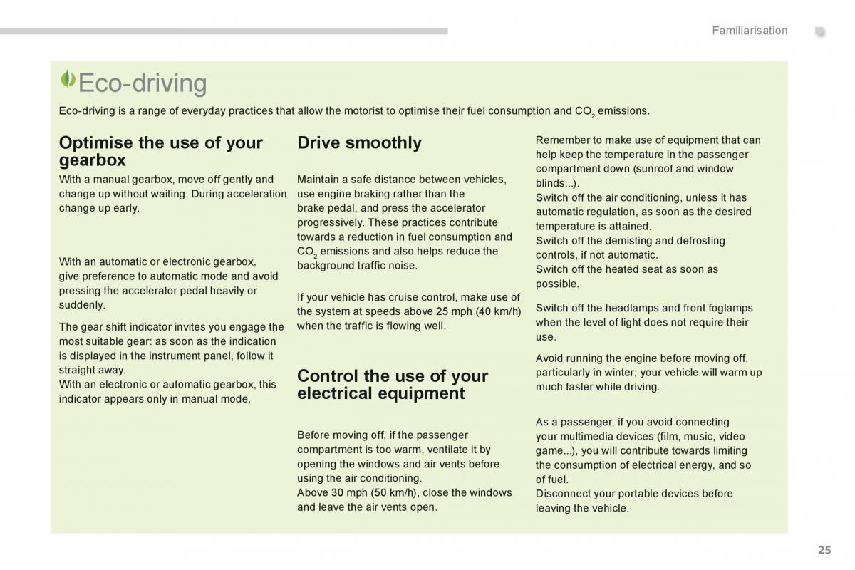 Peugeot 5008 owners manual / page 27