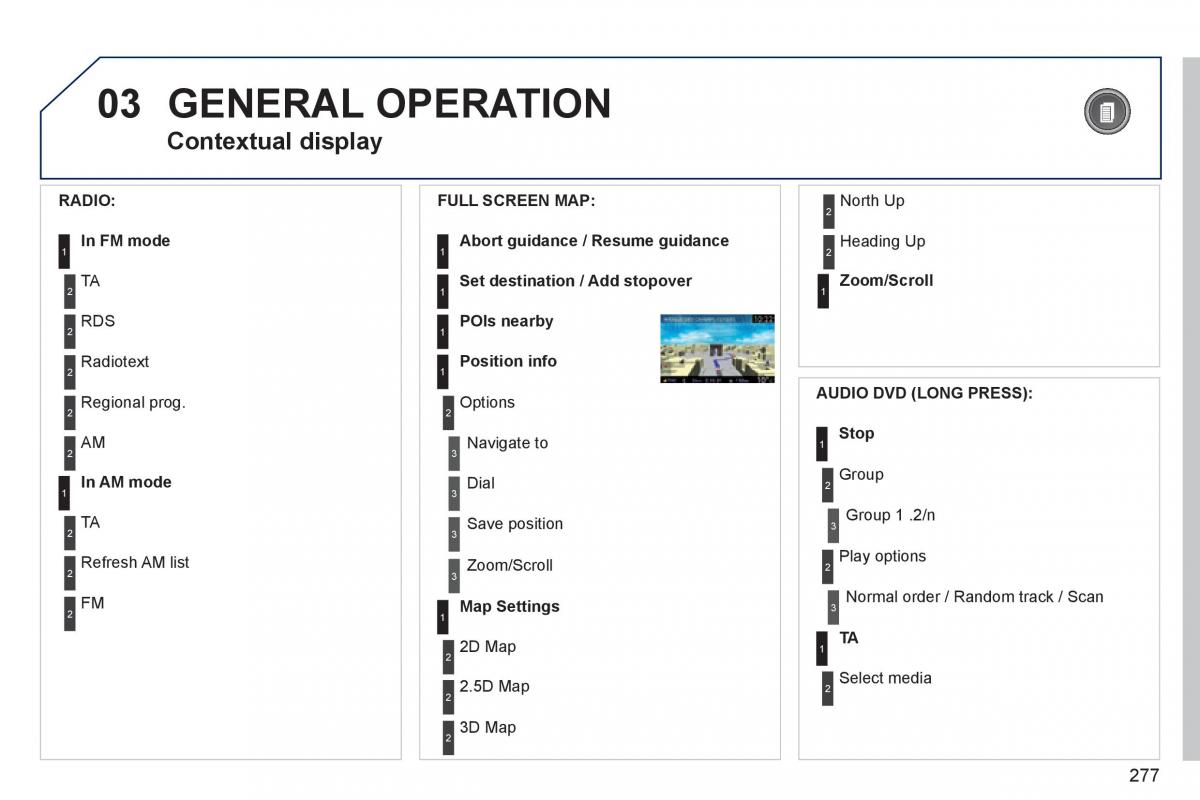 Peugeot 5008 owners manual / page 279