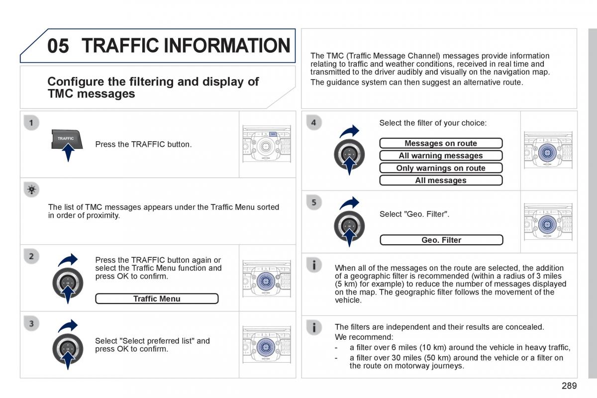 Peugeot 5008 owners manual / page 291