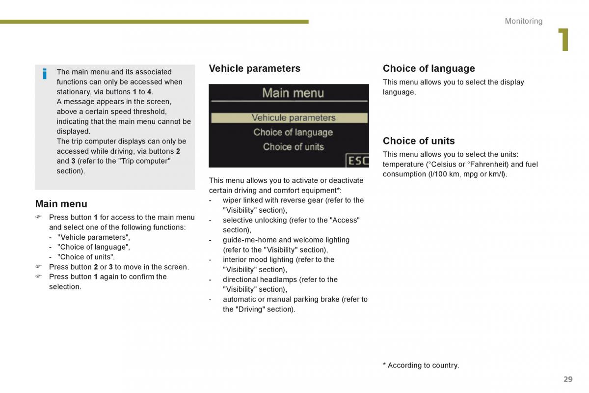 Peugeot 5008 owners manual / page 31