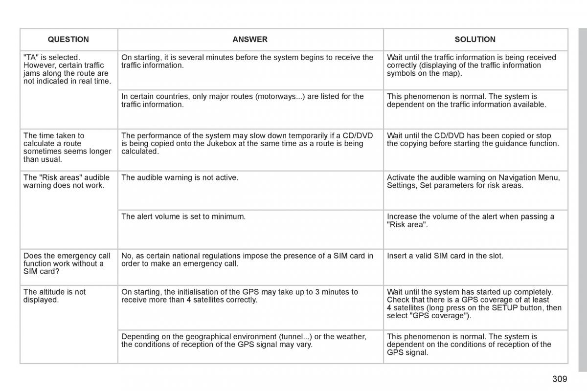 Peugeot 5008 owners manual / page 311