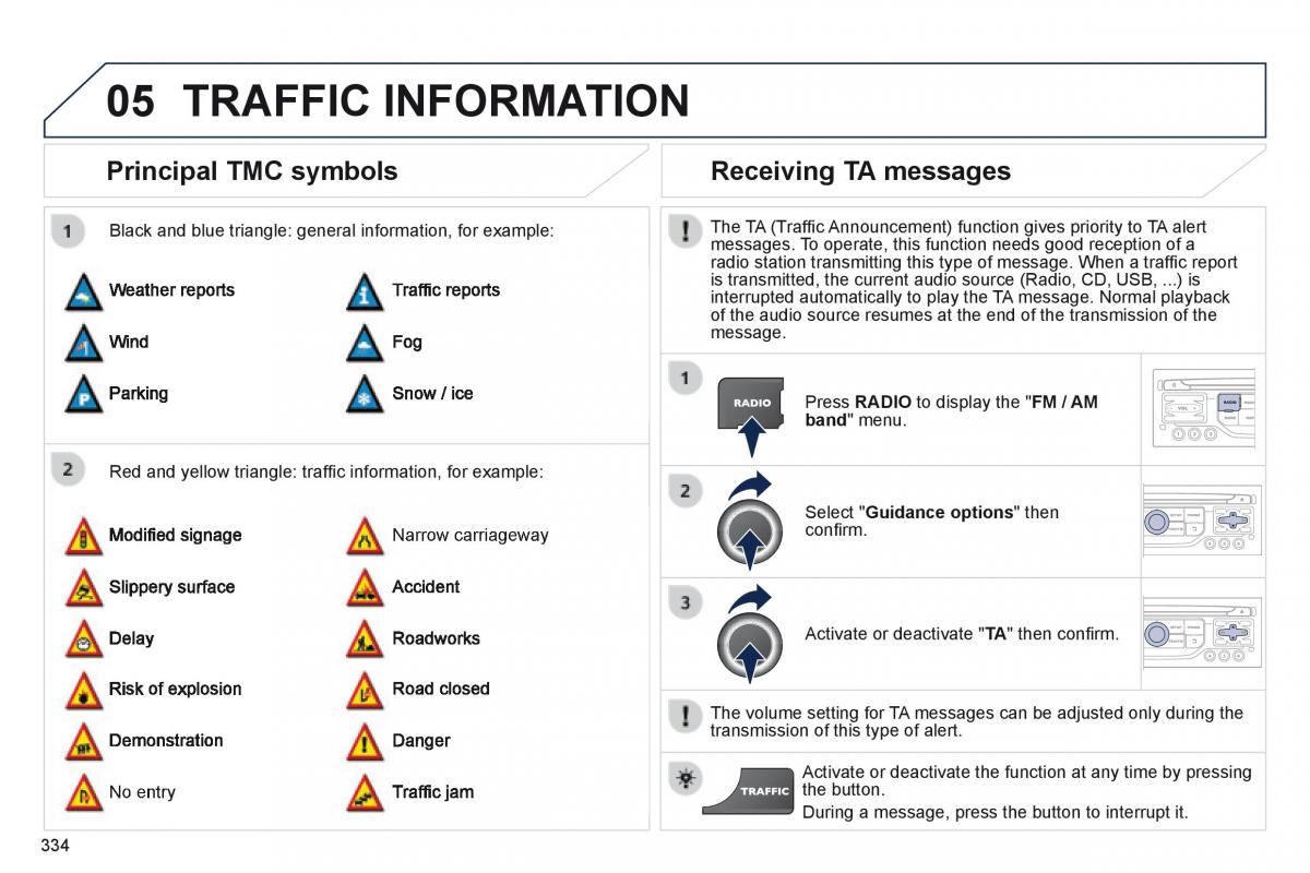 Peugeot 5008 owners manual / page 336