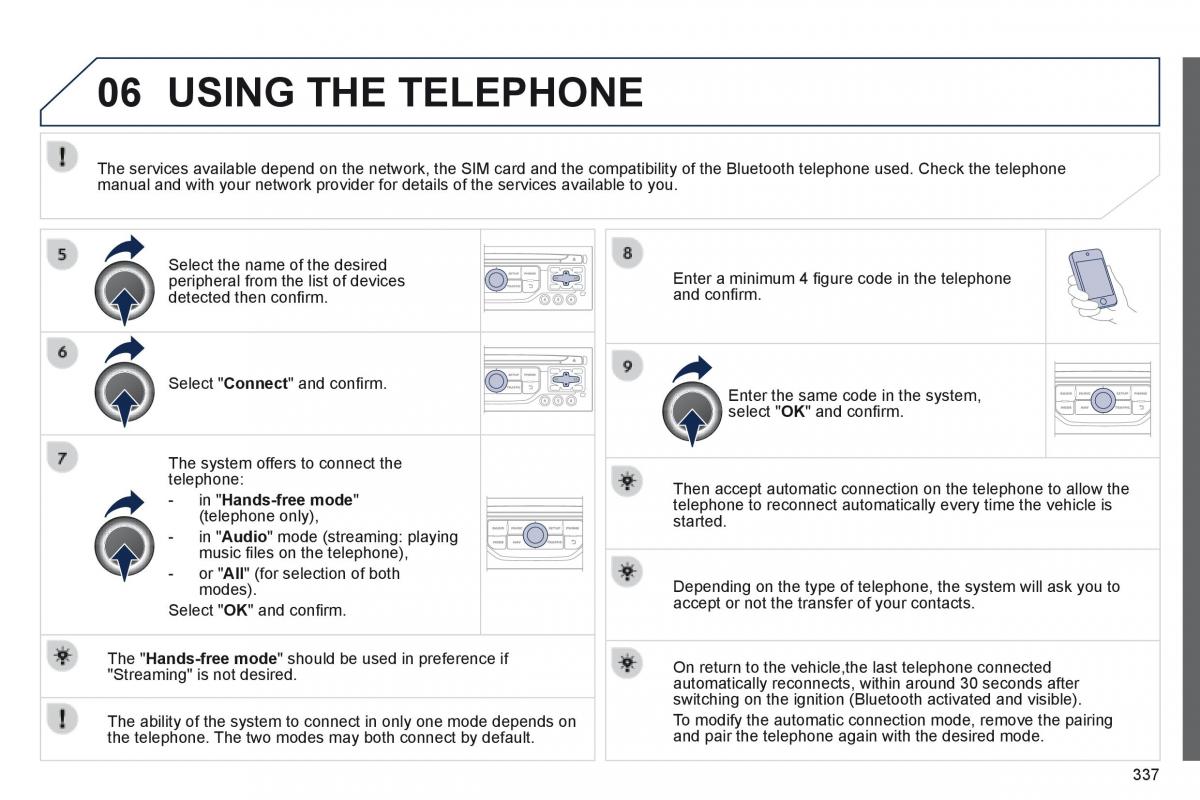 Peugeot 5008 owners manual / page 339