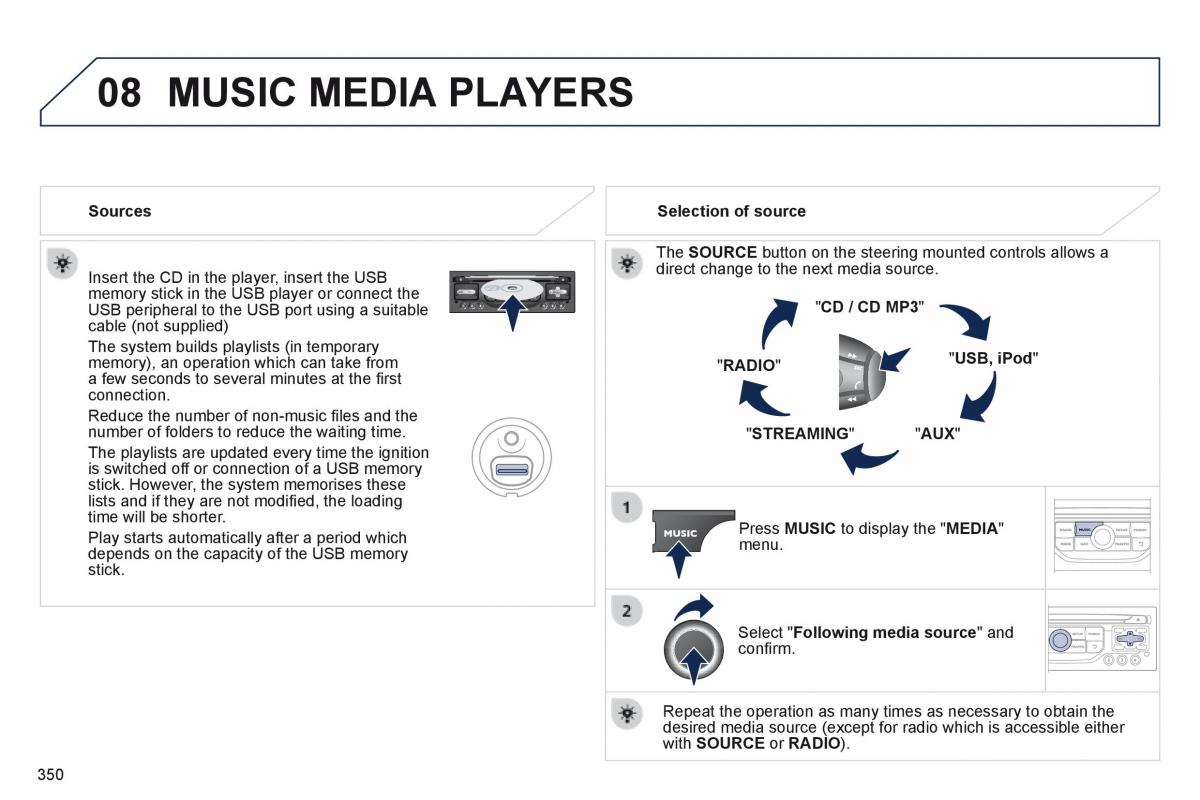 Peugeot 5008 owners manual / page 352