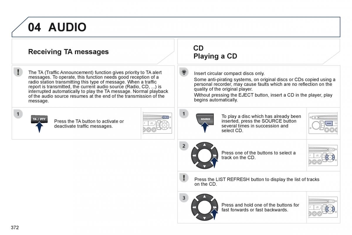 Peugeot 5008 owners manual / page 374