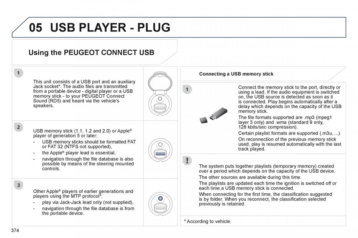 Peugeot 5008 owners manual / page 376