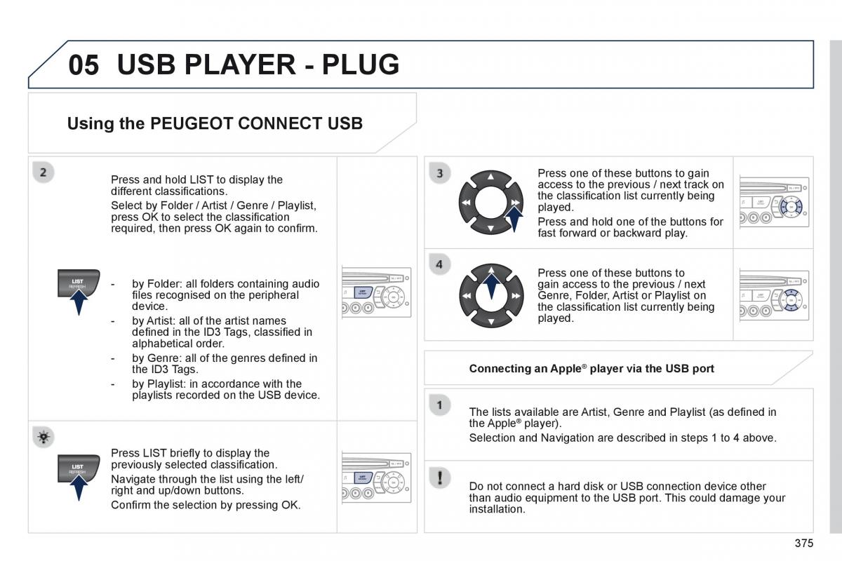 Peugeot 5008 owners manual / page 377