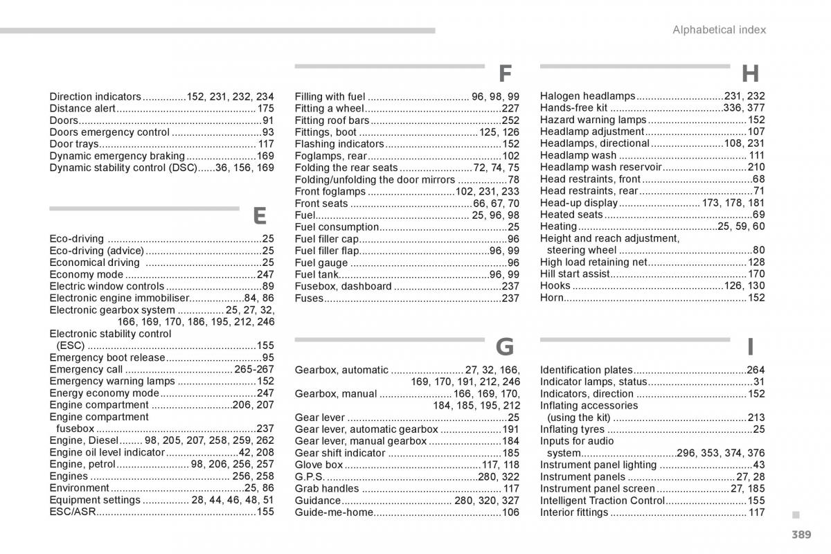 Peugeot 5008 owners manual / page 391