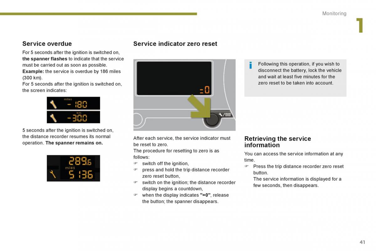 Peugeot 5008 owners manual / page 43