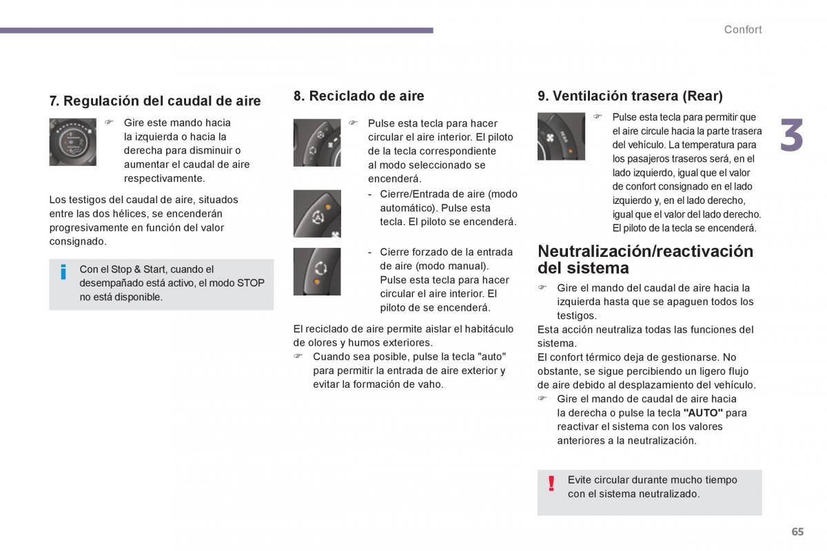 manual  Peugeot 5008 manual del propietario / page 67