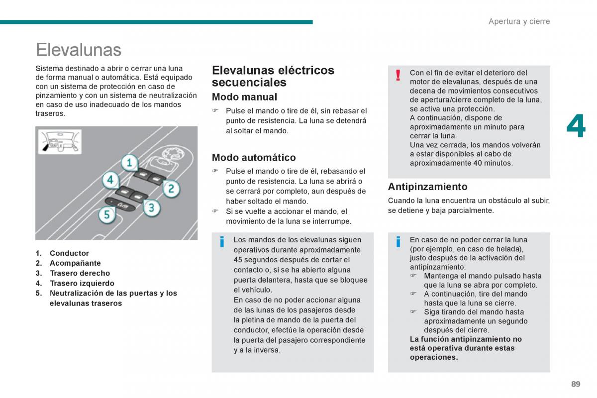 manual  Peugeot 5008 manual del propietario / page 91