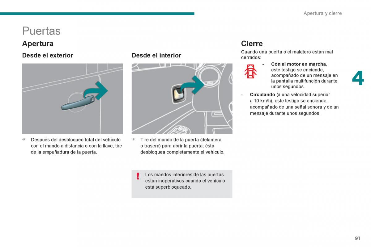 manual  Peugeot 5008 manual del propietario / page 93