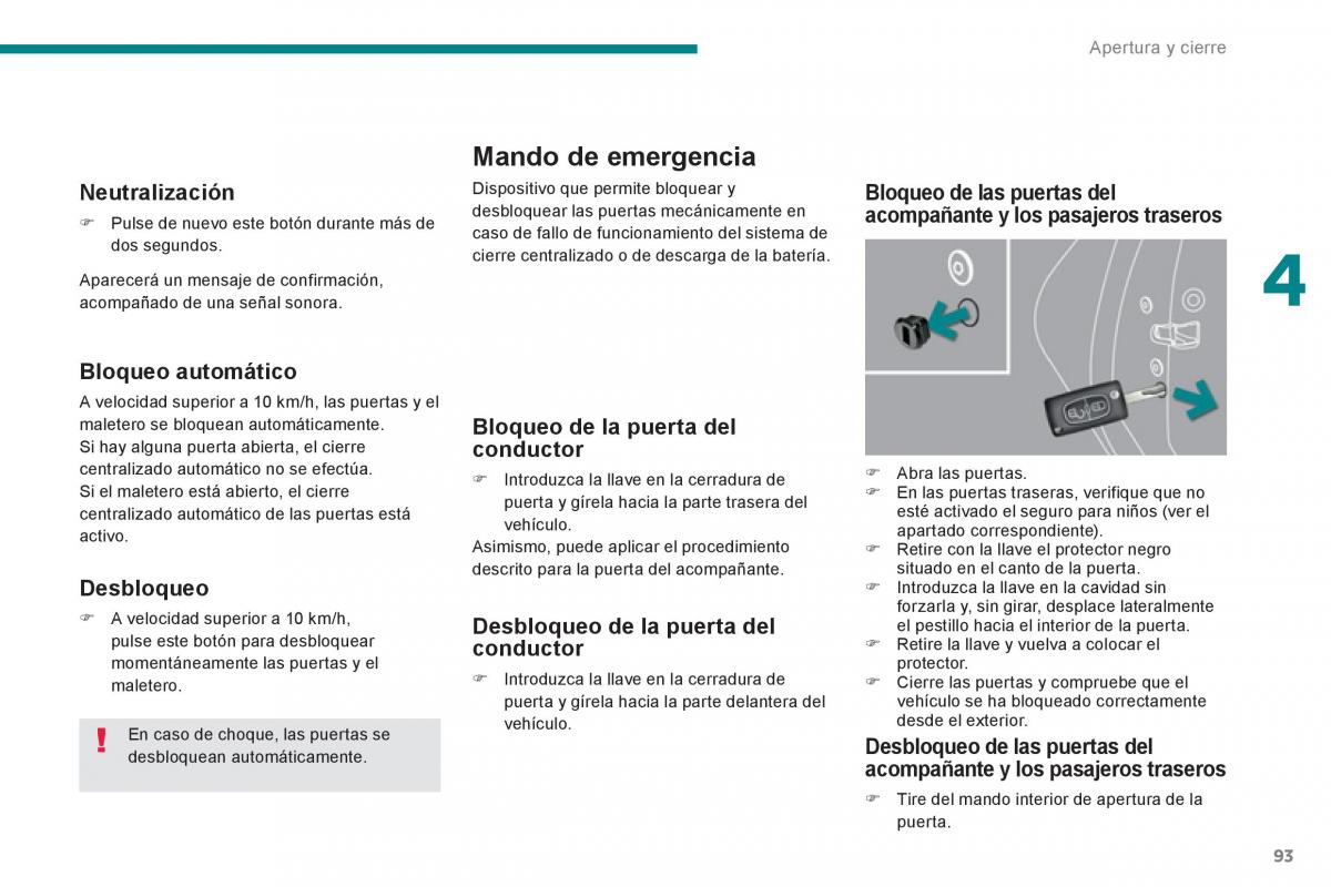 manual  Peugeot 5008 manual del propietario / page 95