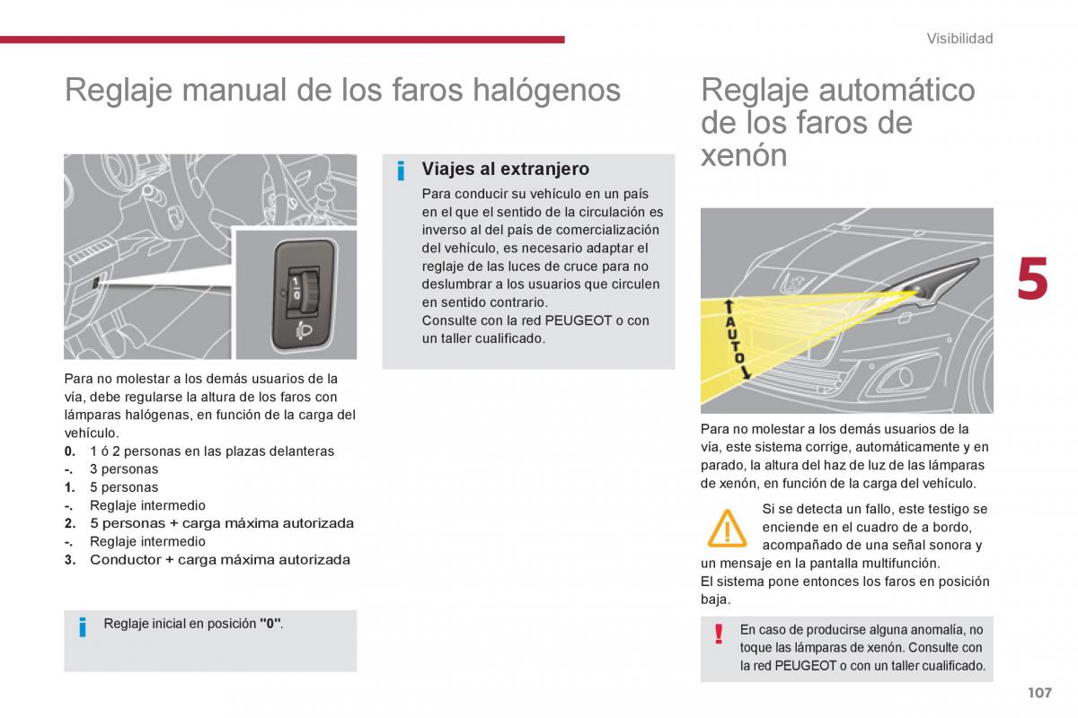 manual  Peugeot 5008 manual del propietario / page 109