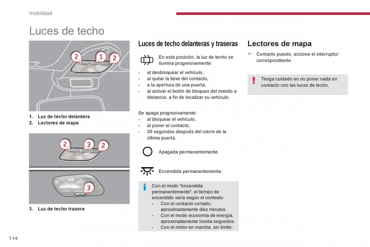 manual  Peugeot 5008 manual del propietario / page 116