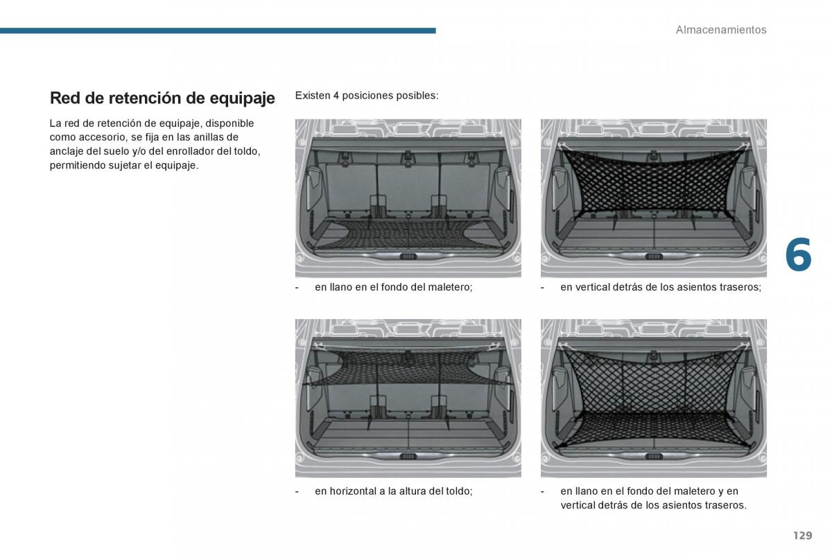 manual  Peugeot 5008 manual del propietario / page 131