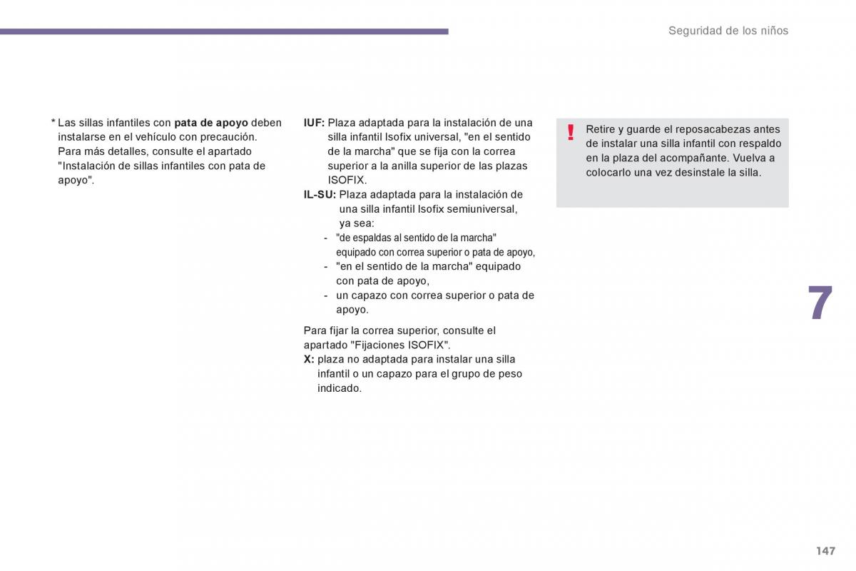 manual  Peugeot 5008 manual del propietario / page 149