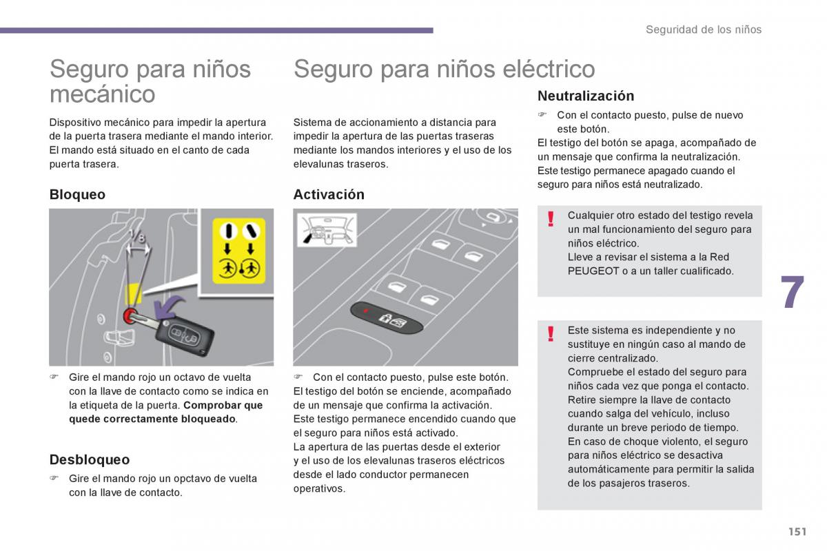 manual  Peugeot 5008 manual del propietario / page 153