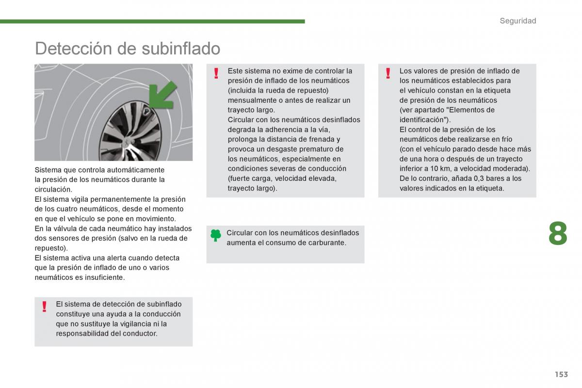 manual  Peugeot 5008 manual del propietario / page 155