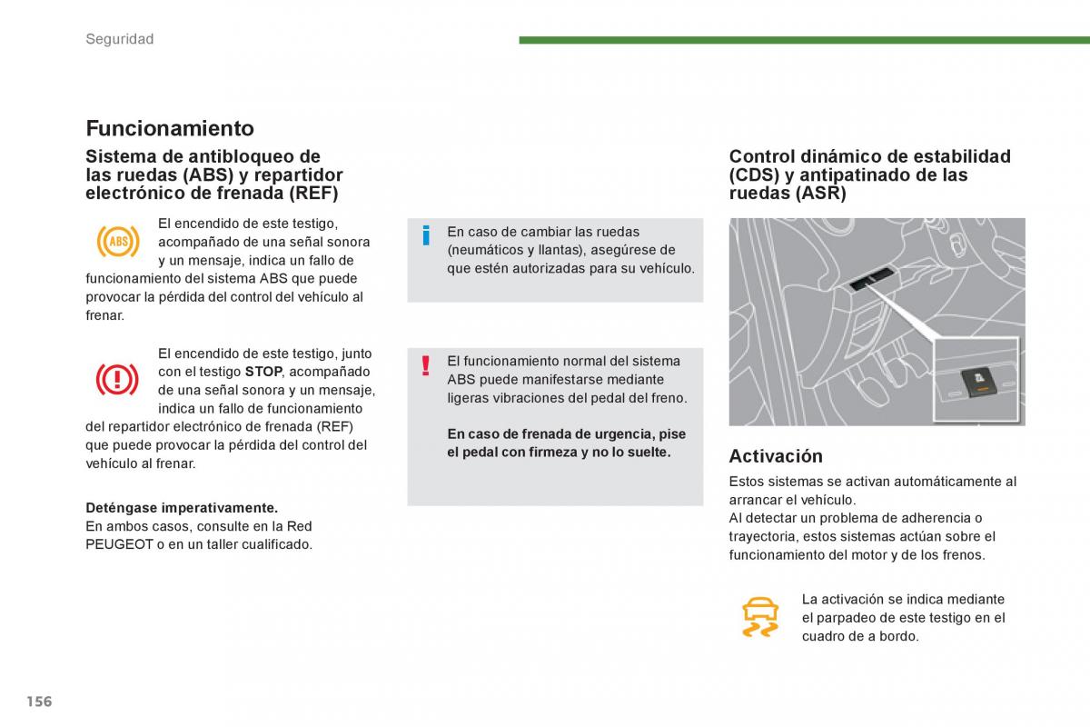 manual  Peugeot 5008 manual del propietario / page 158