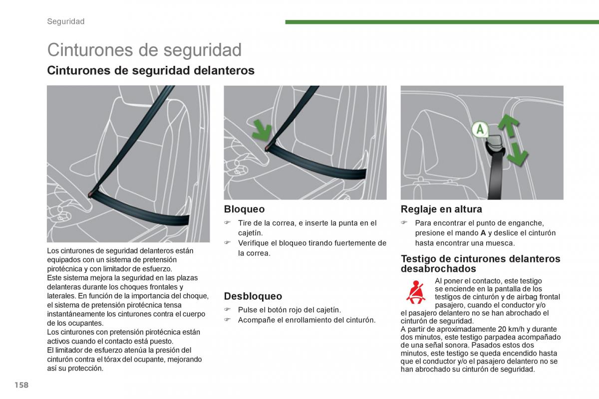 manual  Peugeot 5008 manual del propietario / page 160