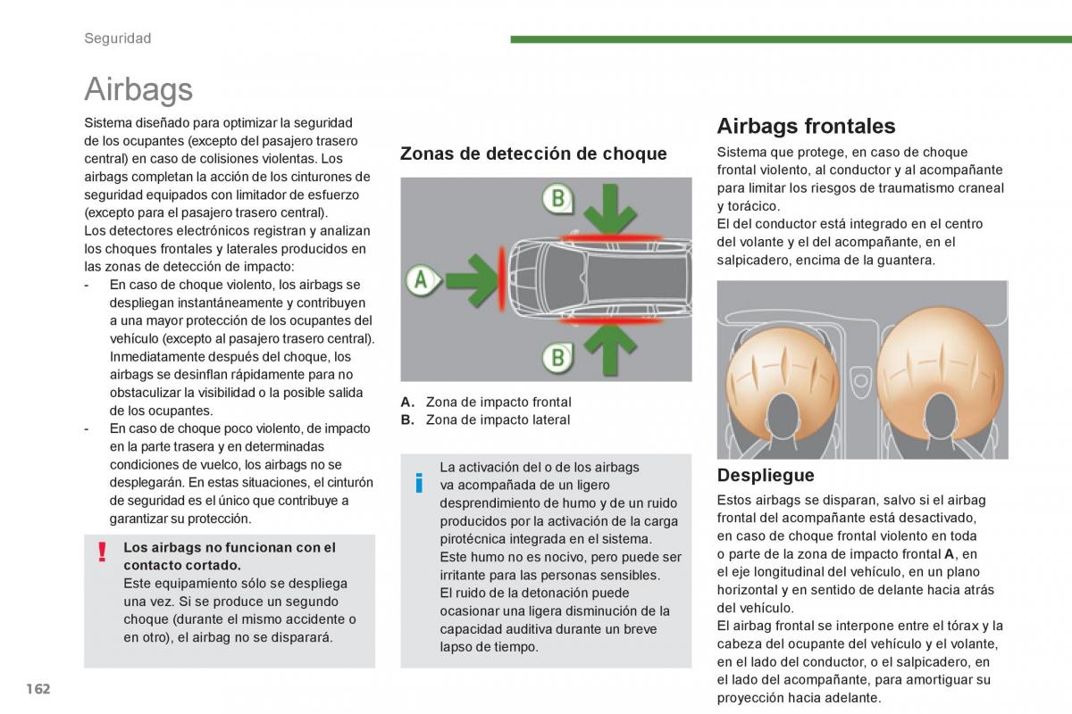 manual  Peugeot 5008 manual del propietario / page 164