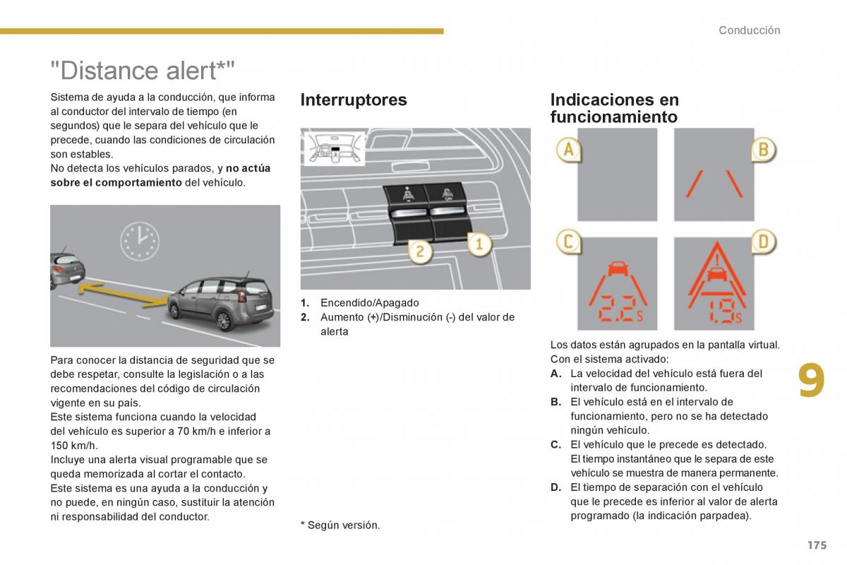 manual  Peugeot 5008 manual del propietario / page 177