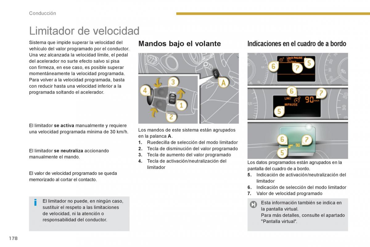 manual  Peugeot 5008 manual del propietario / page 180