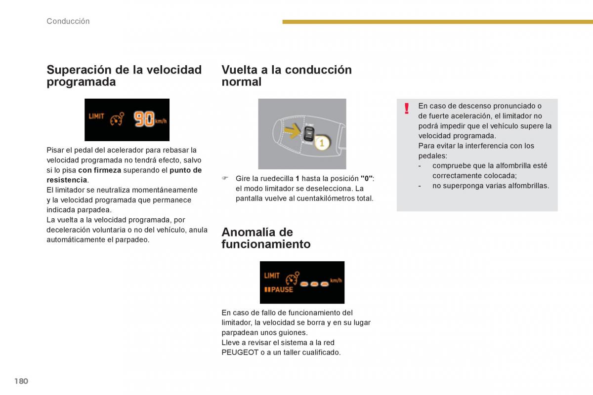 manual  Peugeot 5008 manual del propietario / page 182