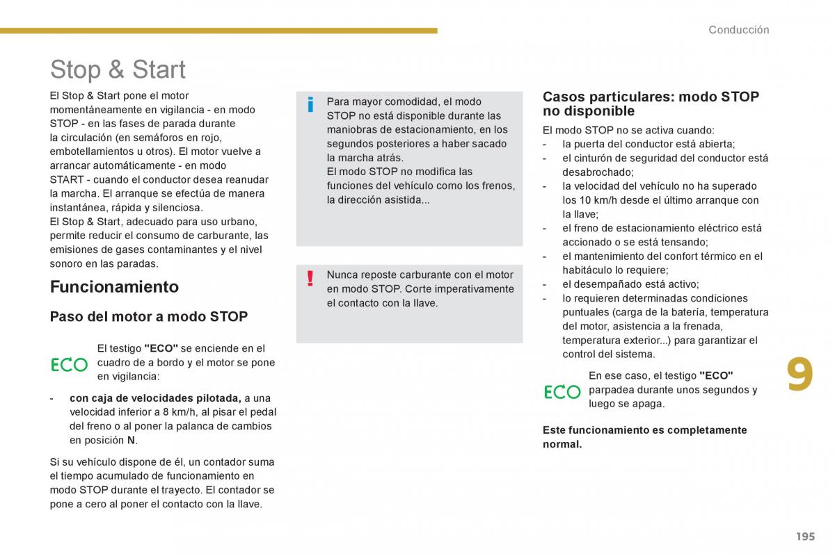 manual  Peugeot 5008 manual del propietario / page 197