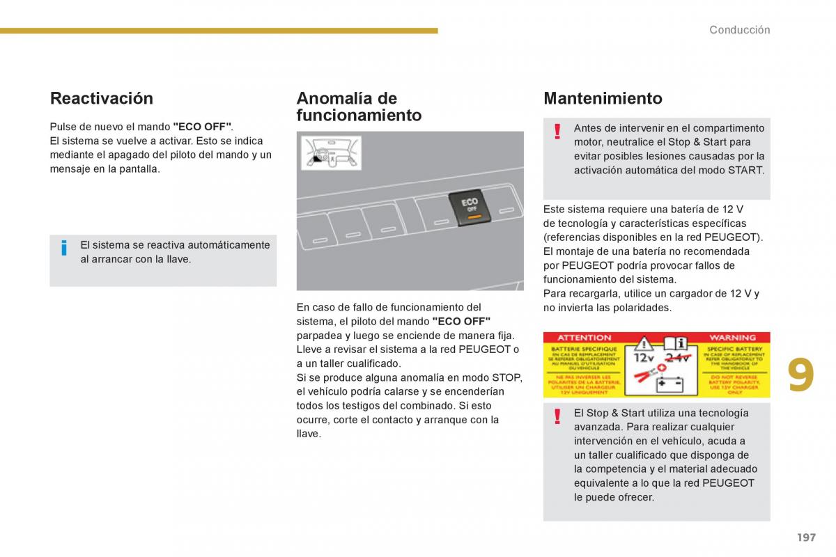 manual  Peugeot 5008 manual del propietario / page 199