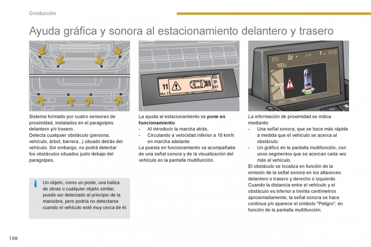 manual  Peugeot 5008 manual del propietario / page 200