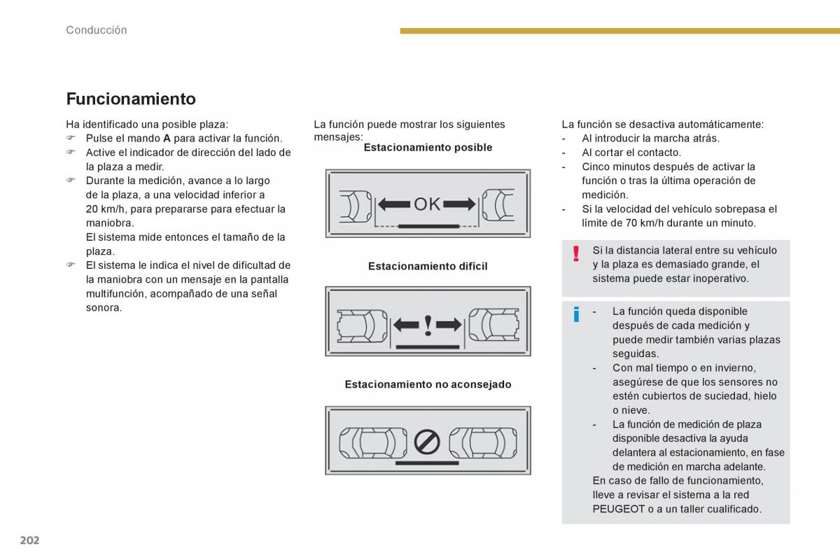 manual  Peugeot 5008 manual del propietario / page 204