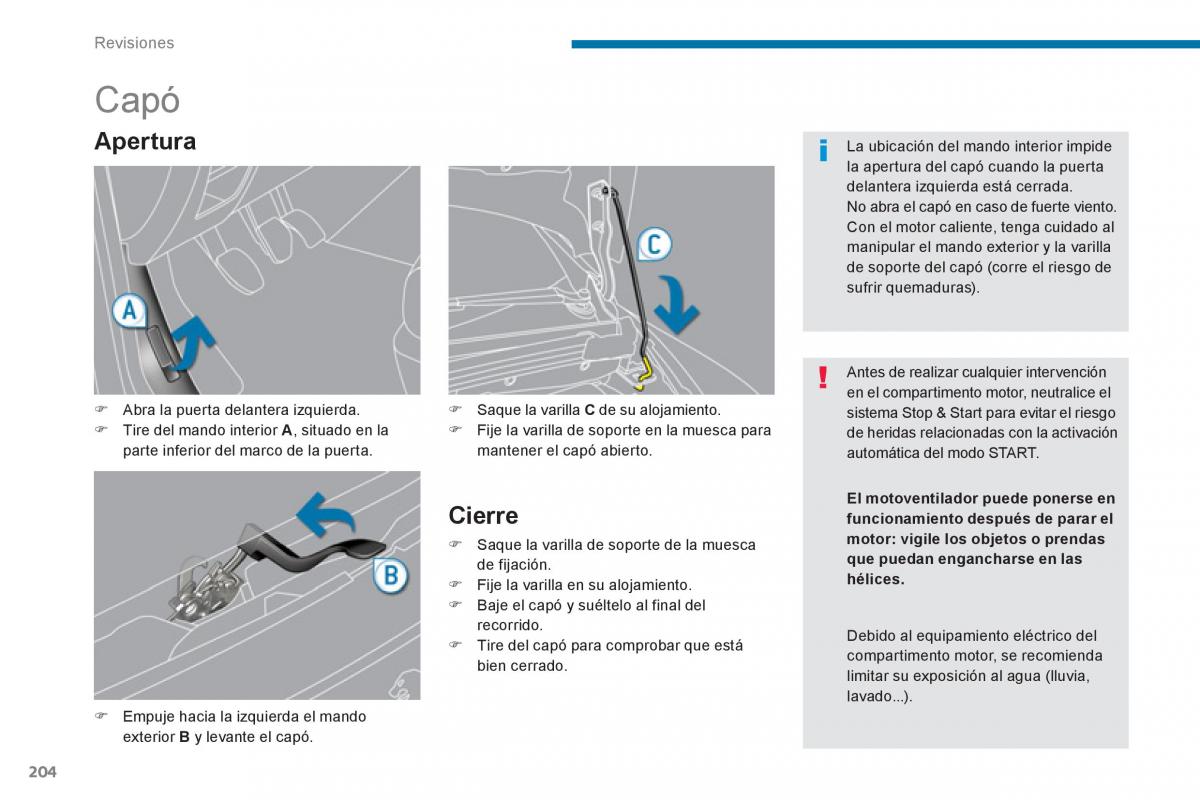 manual  Peugeot 5008 manual del propietario / page 206