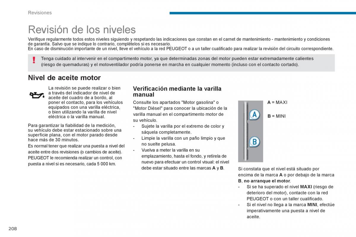 manual  Peugeot 5008 manual del propietario / page 210