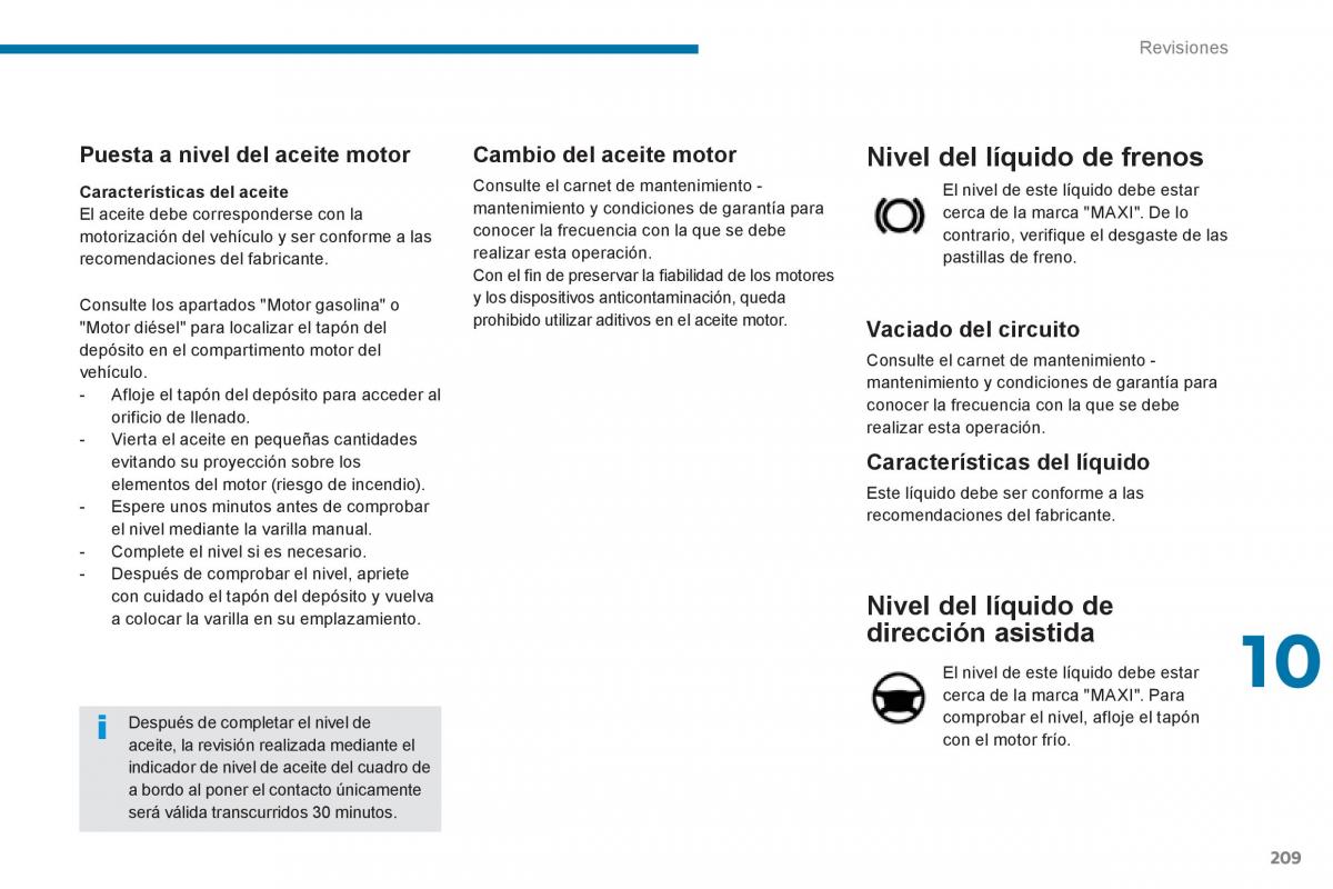 manual  Peugeot 5008 manual del propietario / page 211